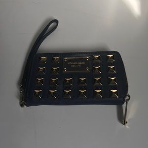 Michael Kors Green Leather Wristlet